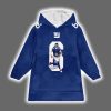 Jaxson Dart 6 New York Football Unisex Blanket Hoodie 2
