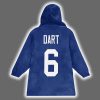 Jaxson Dart 6 New York Football Unisex Blanket Hoodie 3