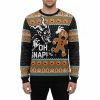Krampus Eating Gingerbread Men Ugly Christmas Sweater