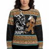 Krampus Eating Gingerbread Men Ugly Christmas Sweater 3