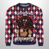 Krampus Grabs Children Christmas Ugly Sweater 2
