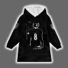 LJ 8 Baltimore Football Unisex Blanket Hoodie 2