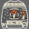 Lactose Tolerant Funny Meme Ugly Christmas Sweater 3
