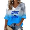 Lions All Grit No Quit Gradient Waffle Long Sleeve Shirt