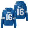 Lions Jared Goff 16 Waffle Hoodie