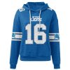 Lions Jared Goff 16 Waffle Hoodie 2