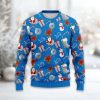 Lions Santa Claus Snowman Ugly Christmas Sweater 2