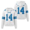Lions St Brown 14 Waffle Hoodie 3