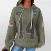 Lions Veterans Day St Brown 14 Waffle Hoodie 2