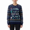 Living The Dream Plan B Ugly Christmas Sweater 3