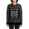 Look At Me Being All Festive Sht Funny Skeleton Ugly Christmas Sweater 3