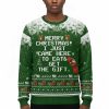 Merry Christmas I Just Came Here To Eat & Get The Gift Ugly Sweater