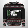 Naughty Nice I Tried Ugly Christmas Sweater 2