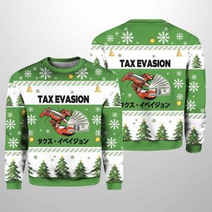 Tux Evasion Funny Christmas Ugly Sweater