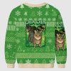 Oiia Cat Funny Meme Ugly Christmas Sweater 3