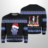 Pabst Blue Ribbon Santa Reindeer Snowflake Ugly Sweater