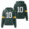 Packers Jordan Love 10 Waffle Hoodie