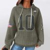 Packers Veterans Day Jordan Love 10 Waffle Hoodie 2