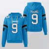 Panthers Bryce Young 9 Waffle Hoodie 2