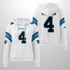 Panthers Tetairoa McMillan 4 Waffle Hoodie 3