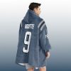 Patriots 2025 Rivalries Kayshon Boutte 9 Unisex Blanket Hoodie 2