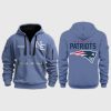 Patriots 2025 Rivalries Nor'Easter Storm Blue Quarter Zip Hoodie