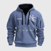 Patriots 2025 Rivalries Nor'Easter Storm Blue Quarter Zip Hoodie (2)
