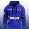 Patriots Est 1971 Quarter Zip Hoodie 2