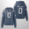 Patriots Rivalry Storm Blue Christian Gonzalez 0 Waffle Hoodie