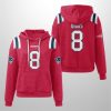 Patriots Stefon Diggs 8 Waffle Hoodie 2