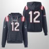 Patriots Tom Brady 12 Waffle Hoodie