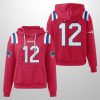 Patriots Tom Brady 12 Waffle Hoodie 2