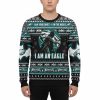 Personalized Badman I Am Vengeance I Am The Night I Am A Eagle Ugly Christmas Sweater