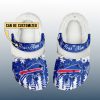 Personalized Bills Winter Christmas Fleece Crocs