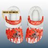 Personalized Browns Winter Christmas Fleece Crocs