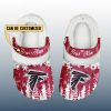 Personalized Falcons Winter Christmas Fleece Crocs