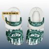 Personalized Jets Winter Christmas Fleece Crocs