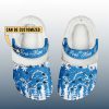 Personalized Lions Winter Christmas Fleece Crocs