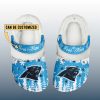 Personalized Panthers Winter Christmas Fleece Crocs