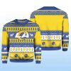 Personalized Rams Football 2025 Ugly Christmas Sweater