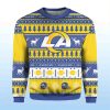 Personalized Rams Football 2025 Ugly Christmas Sweater 2