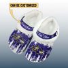Personalized Ravens Winter Christmas Fleece Crocs 2