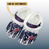 Personalized Texans Winter Christmas Fleece Crocs 2