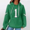 Philadelphia Jalen Jurts 1 Football Waffle Hoodie 2