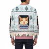 Pink Drowsy Cat Meme Diphenhydramine Ugly Christmas Sweater 2