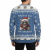 Raccoon First Of All Im A Delight Funny Ugly Christmas Sweater 2