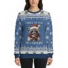 Raccoon First Of All Im A Delight Funny Ugly Christmas Sweater 3