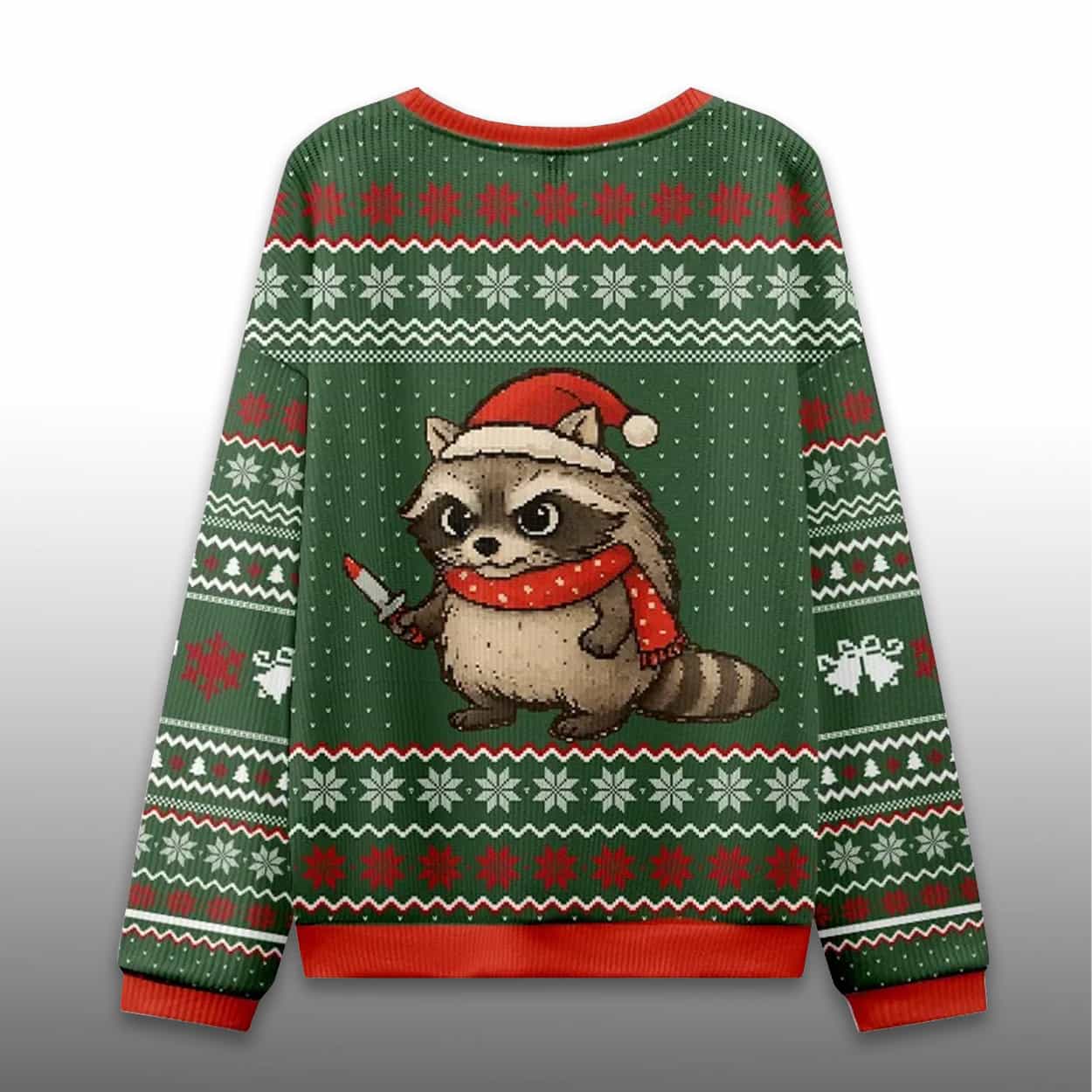 Raccoons Need Snacks Funny Ugly Christmas Sweater 2 Raccoons Need Snacks Funny Ugly Christmas Sweater1
