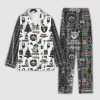 Raiders Merry Christmas Plaid Button Pajama Set 2