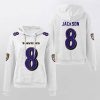 Ravens Lamar Jackson 8 Waffle Hoodie 3